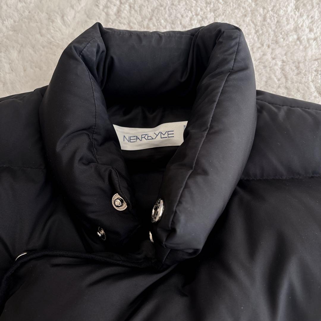 【大人気】NEARbyME ニアバイミー　オーバーサイズ ダウンベスト　ブラック
