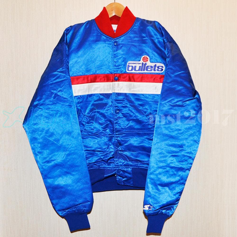 【NBA ウォームアップ】STARTER ワシントン・ブレッツ サテンジャケット