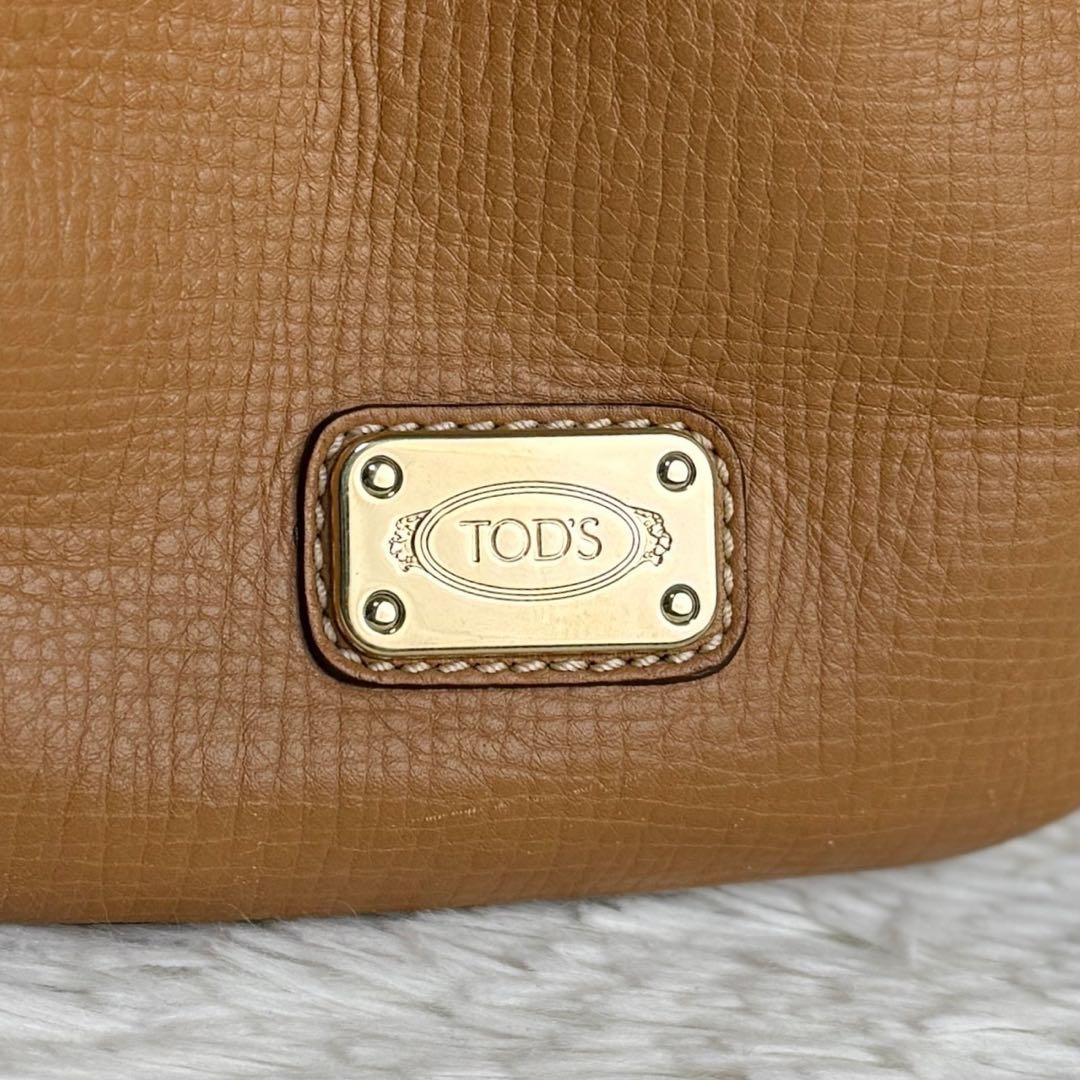 人気♡A4可♡保存袋付♡TOD'S トッズ ブランドロゴ 2way トートバッグ