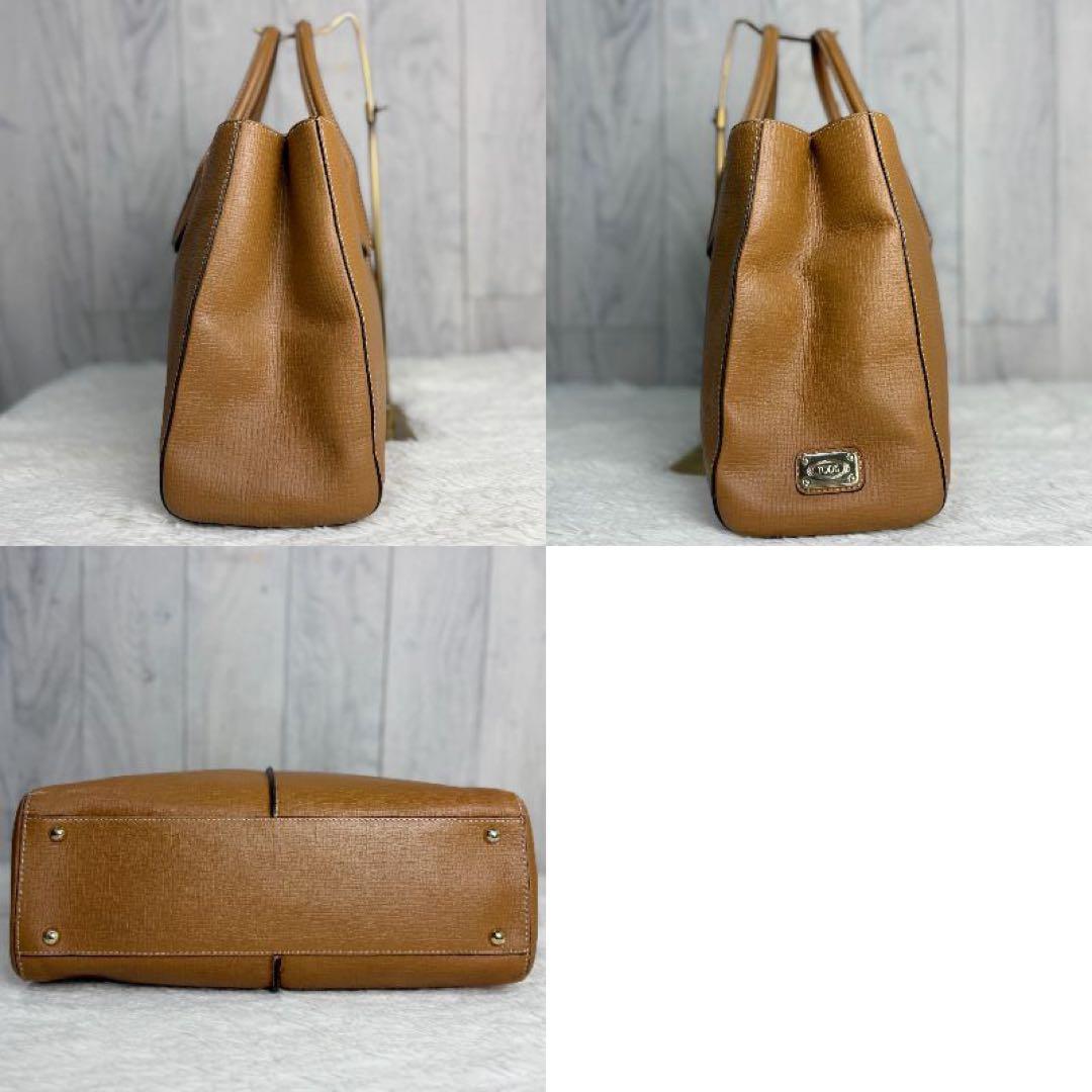 人気♡A4可♡保存袋付♡TOD'S トッズ ブランドロゴ 2way トートバッグ