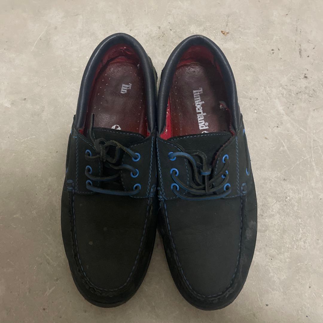 Timberland デッキシューズ 黒/青　3eye