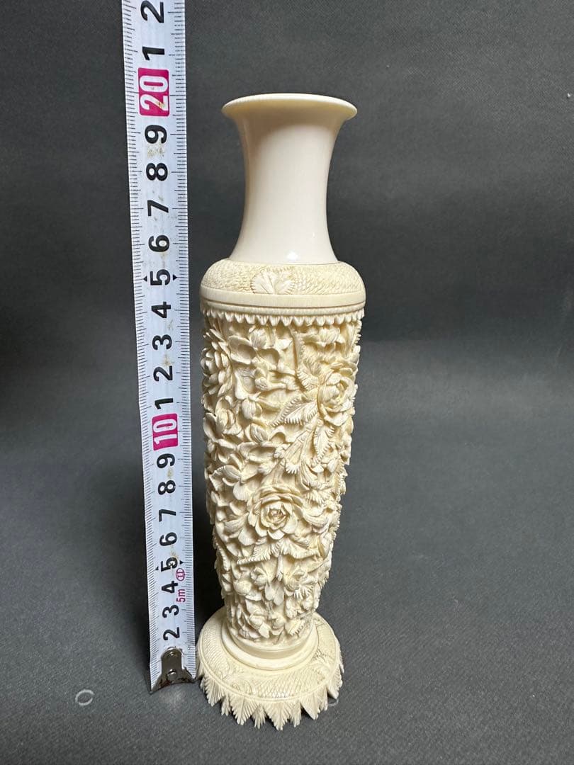 極上　花瓶　牡丹　天然素材　アンティーク　置物　骨董　飾り物　古美術品　 置物