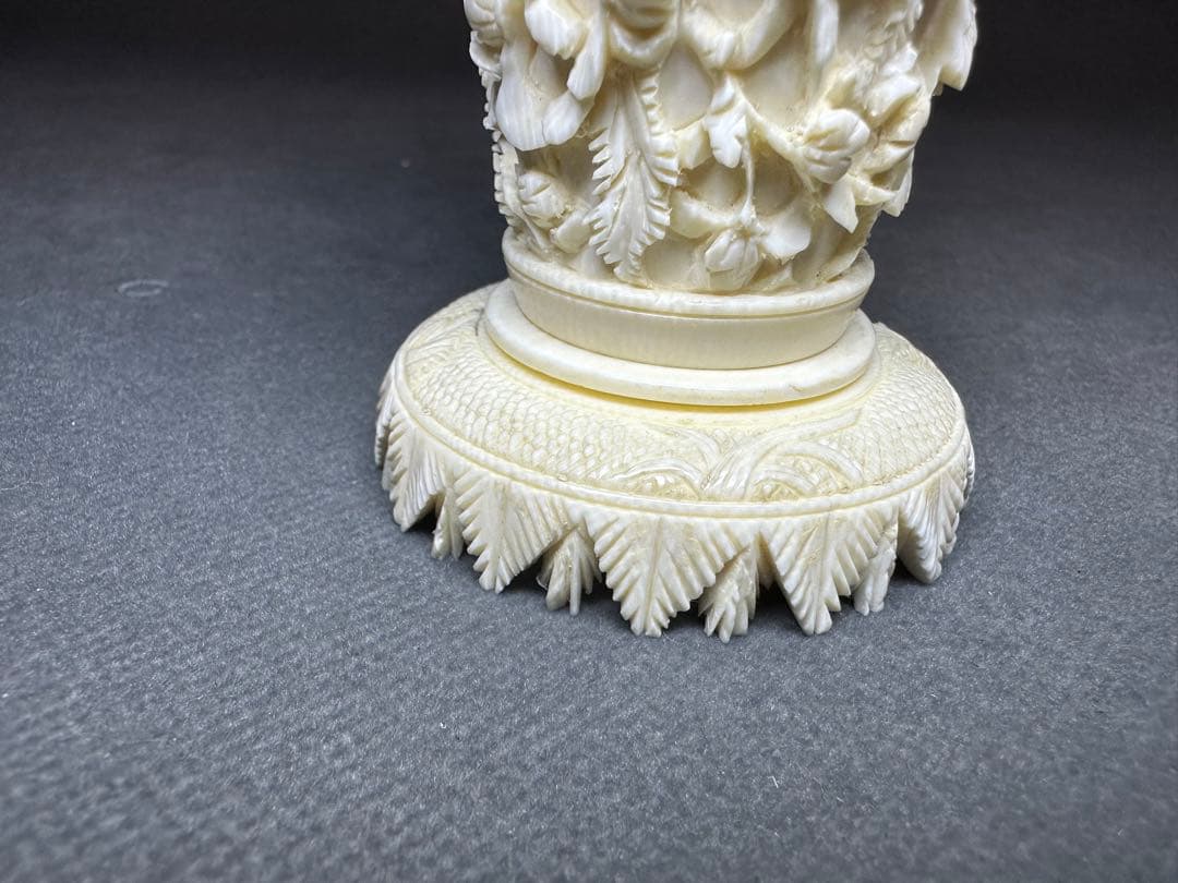 極上　花瓶　牡丹　天然素材　アンティーク　置物　骨董　飾り物　古美術品　 置物