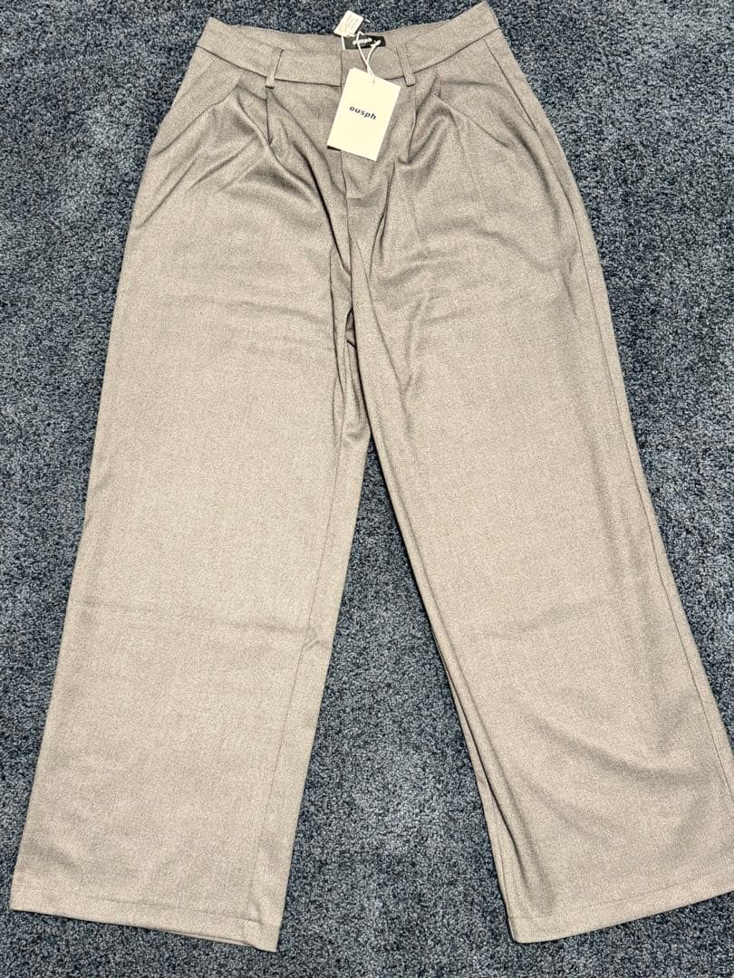 ousph ツータックスラックス　グレー