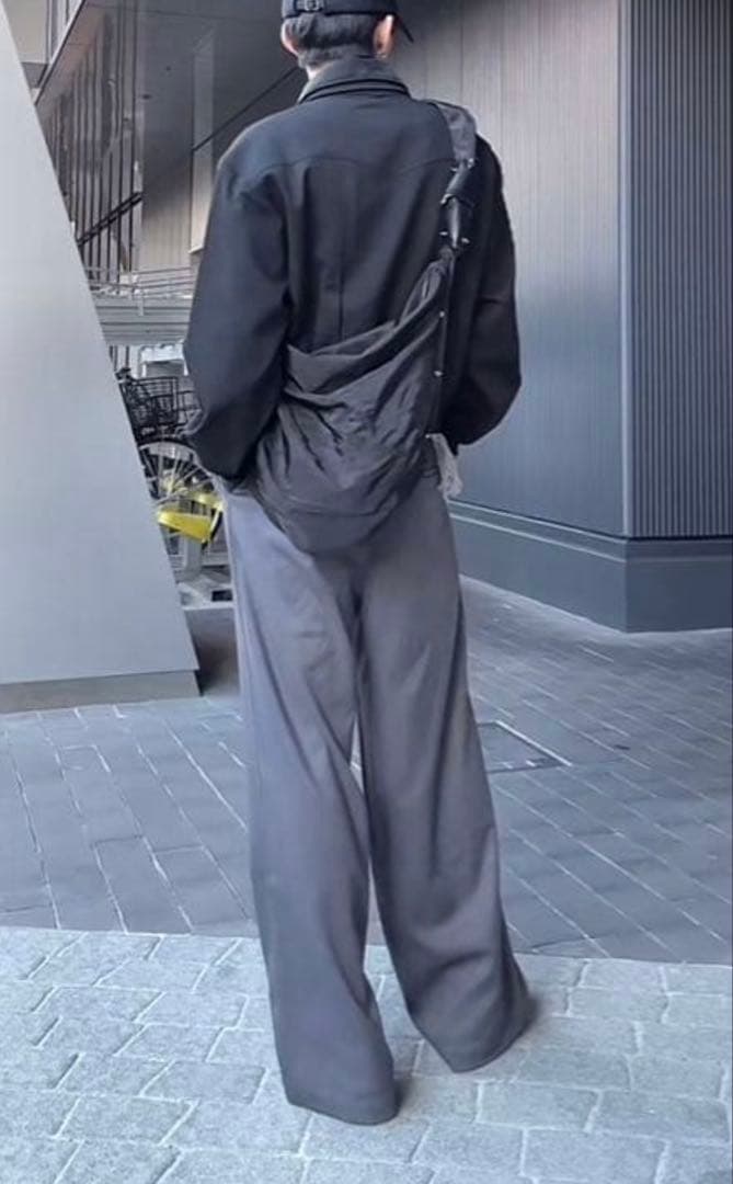 ousph ツータックスラックス　グレー