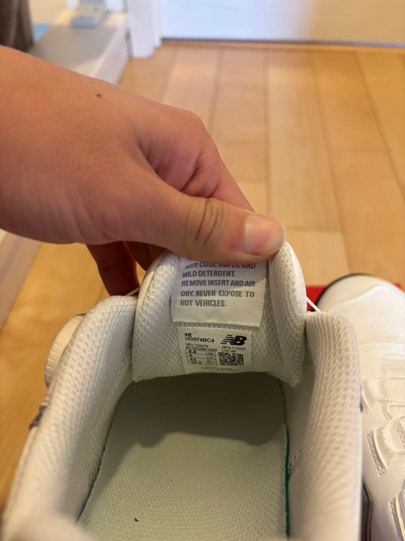 New Balance 574 ホワイト/グレー