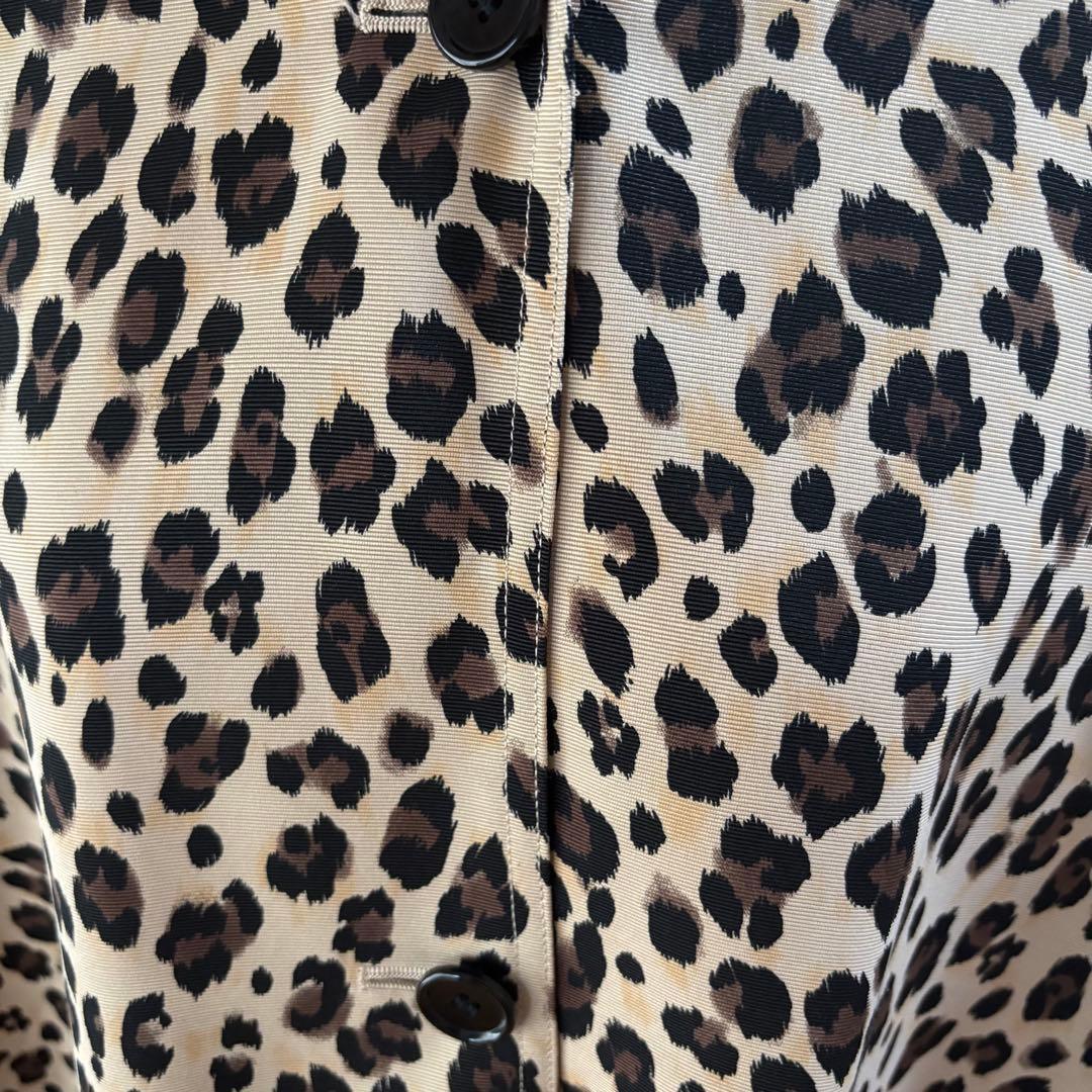 美品　＜dahl’ia（ダリア）＞レオパード ビッグコート　アニマル　FREE