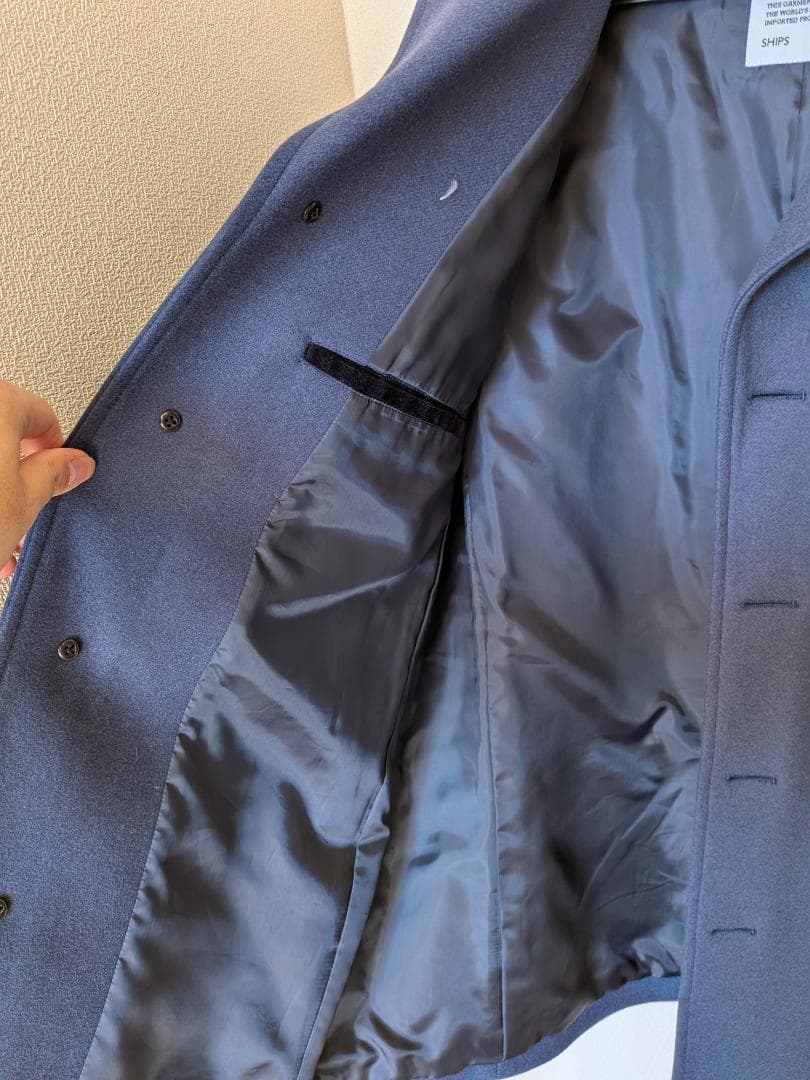 SHIPS any: PURE WOOL MELTON シングル Pコート