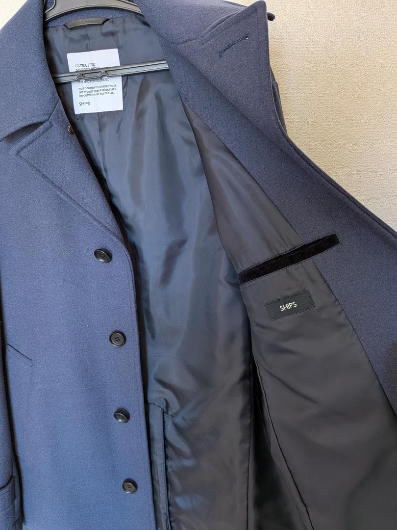 SHIPS any: PURE WOOL MELTON シングル Pコート