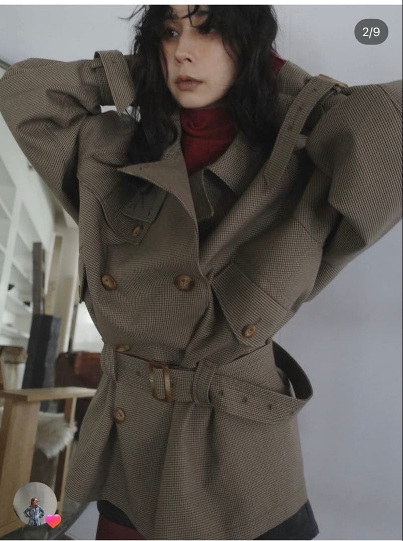 着用数回✨Ameri vintage✨DADDY MIDI TRENCHCOAT