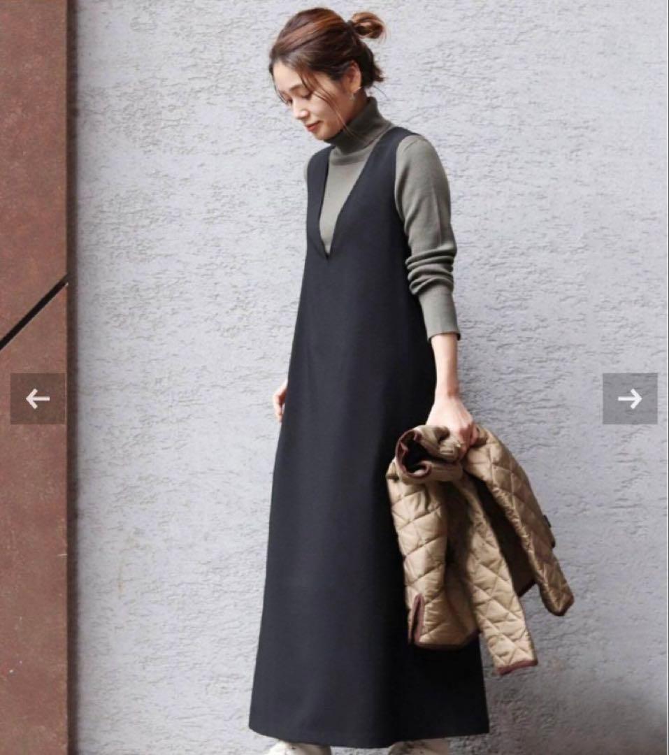 ジャーナルスタンダード☆シックトロVネックワンピース