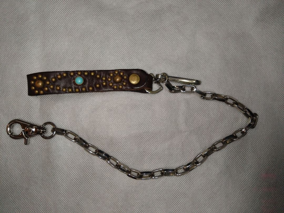 完売品　HTC　ウォレットチェーン　ダークブラウン