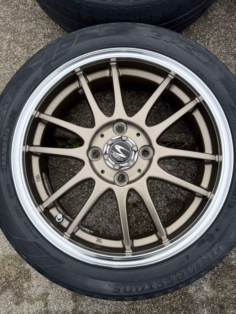 S-HOLD 15インチ ×5J +45 4穴 PCD100 アルミホイール4本