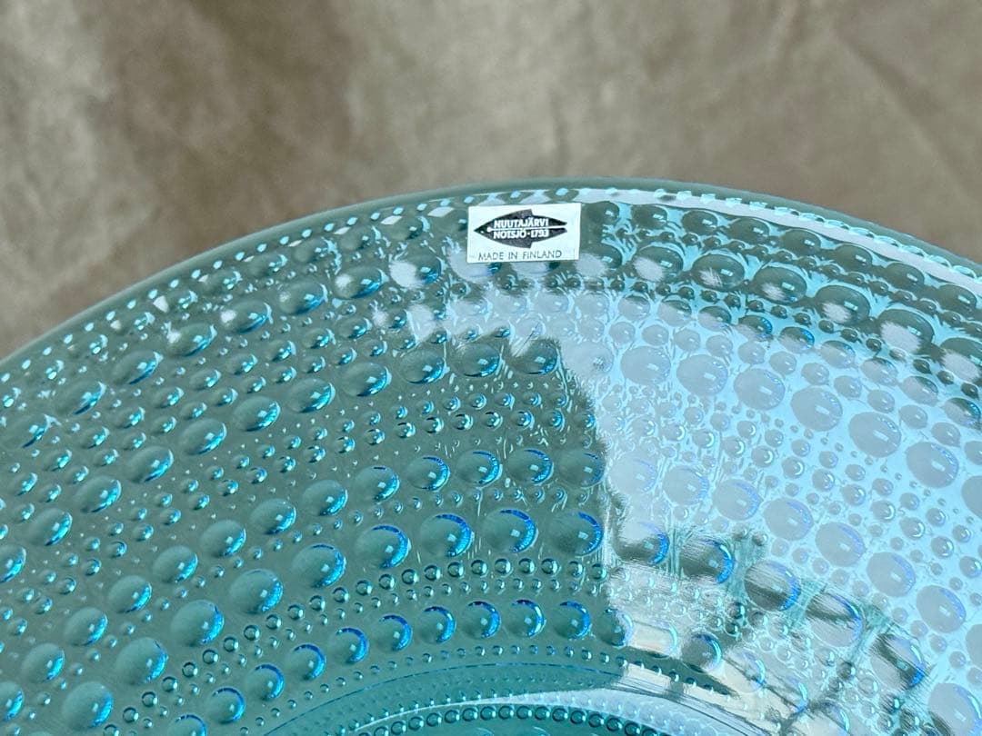 nuutajarvi Kastehelmi(ブルー)プレート(31cm)
