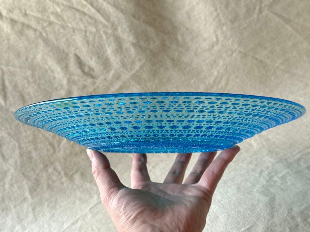nuutajarvi Kastehelmi(ブルー)プレート(31cm)