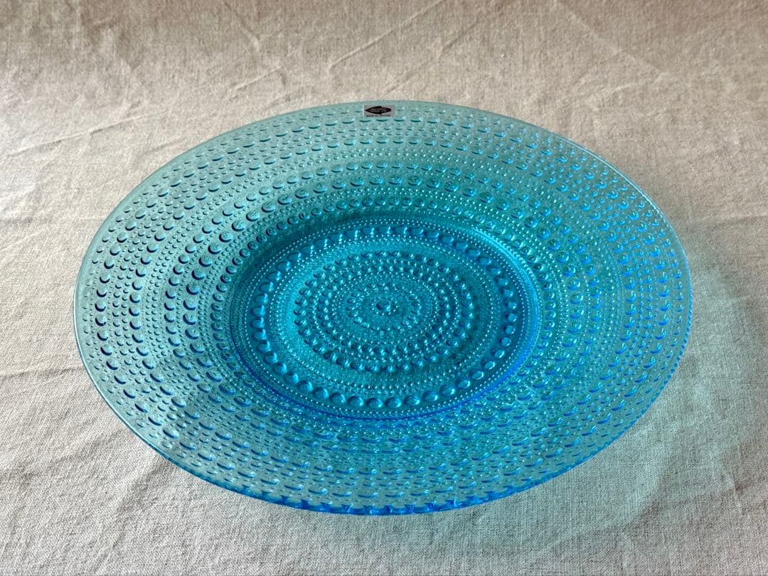 nuutajarvi Kastehelmi(ブルー)プレート(31cm)