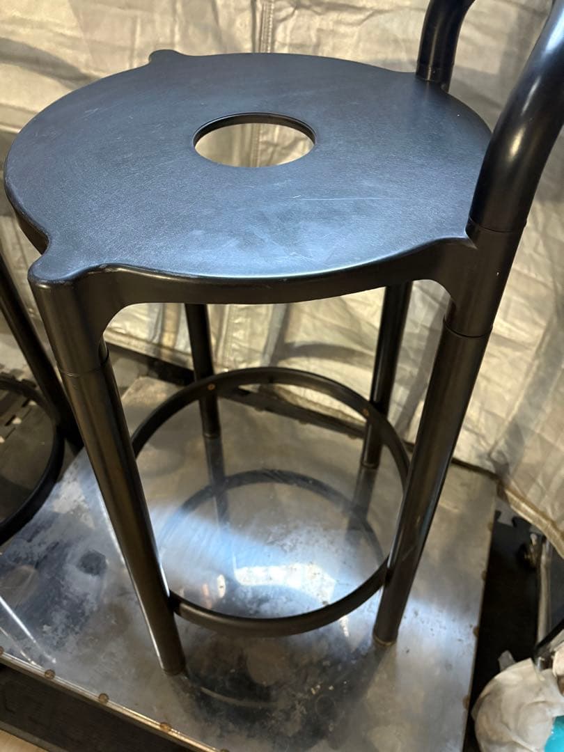 ①希少Kartell カルテル カウンターチェア　80'90s ?イタリア　円形