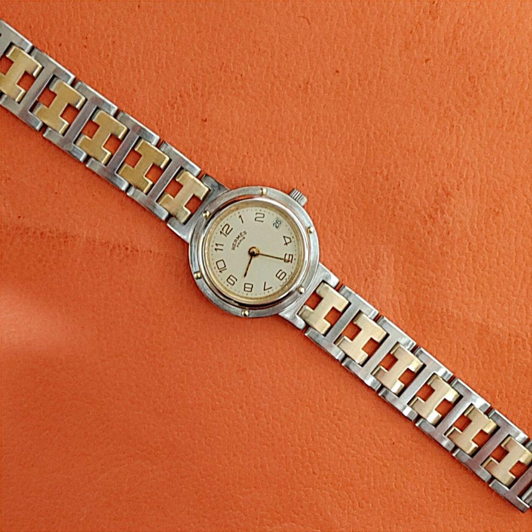 エルメス時計/極極極美品クリッパー/新品回路電池新品仕上げ正常稼働品/レディース