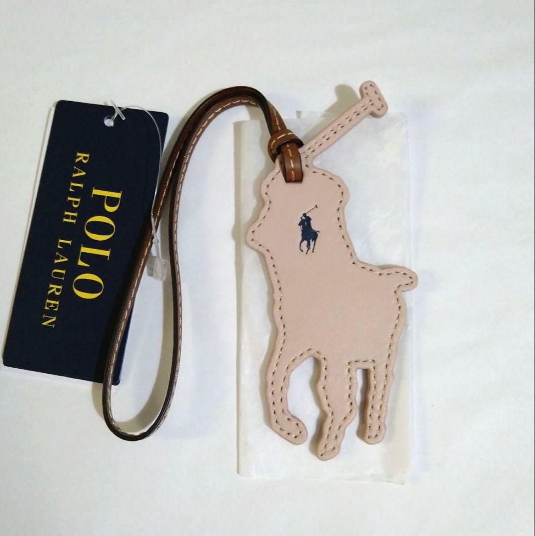 未使用　POLO RALPHLAUREN ビッグポニー レザーチャーム×2