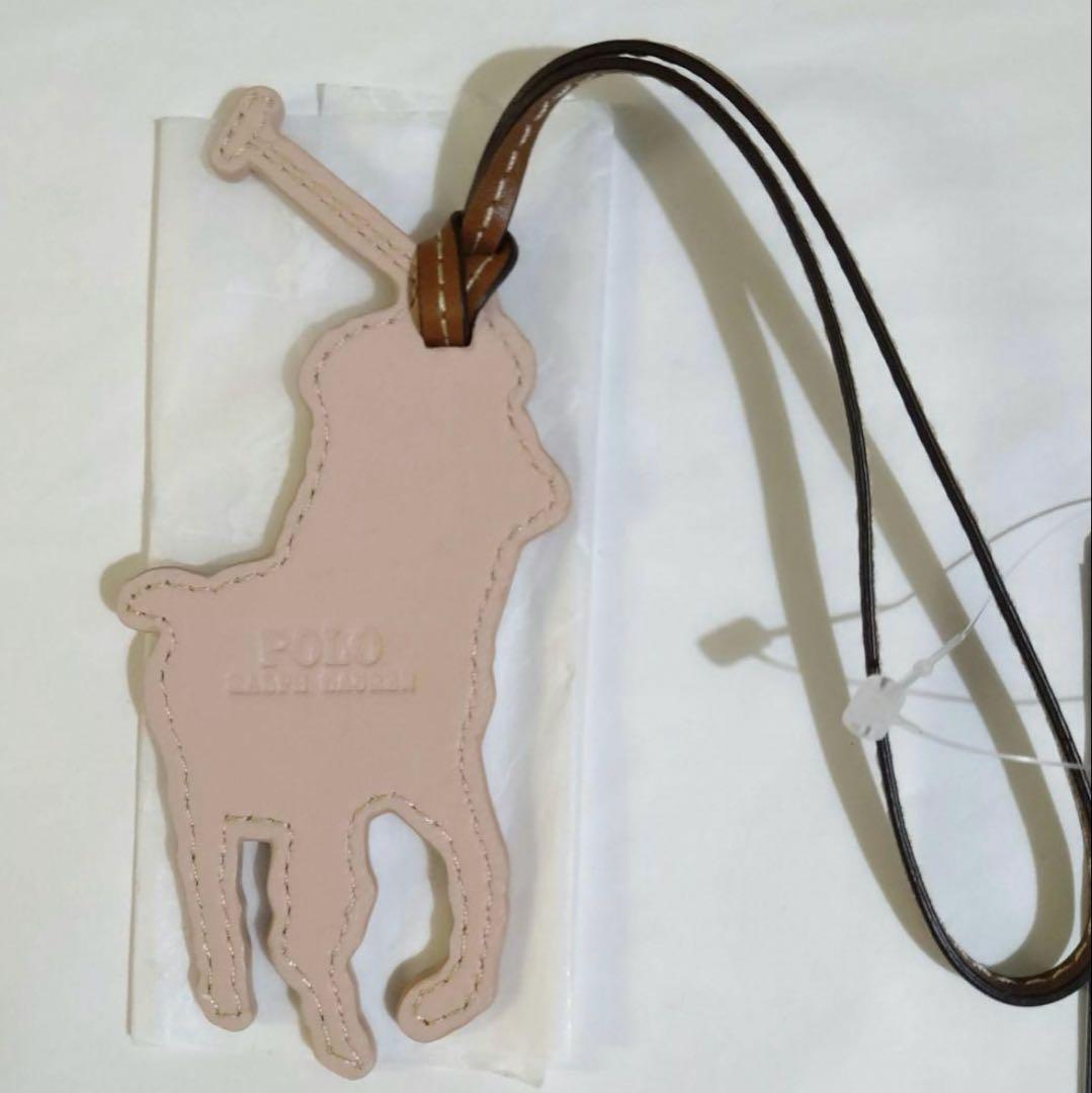 未使用　POLO RALPHLAUREN ビッグポニー レザーチャーム×2
