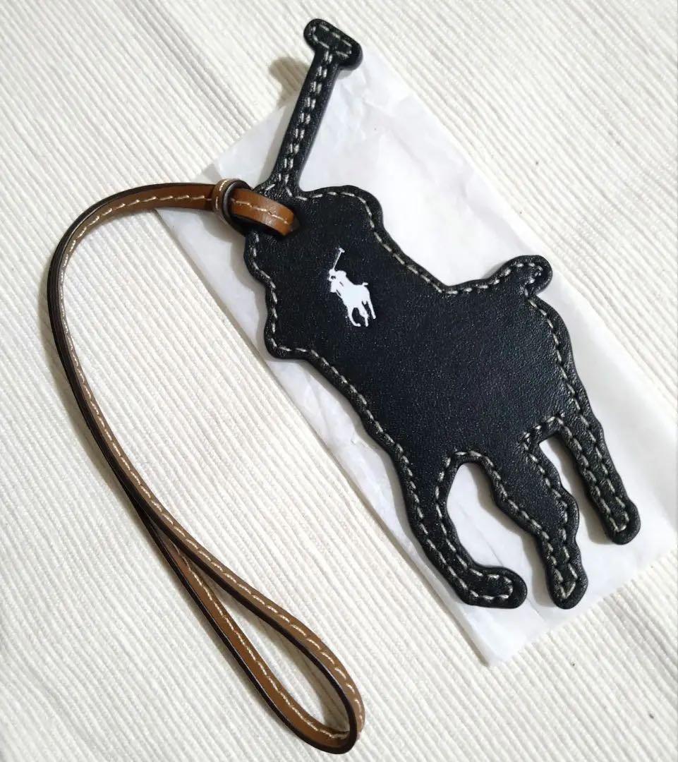 未使用　POLO RALPHLAUREN ビッグポニー レザーチャーム×2