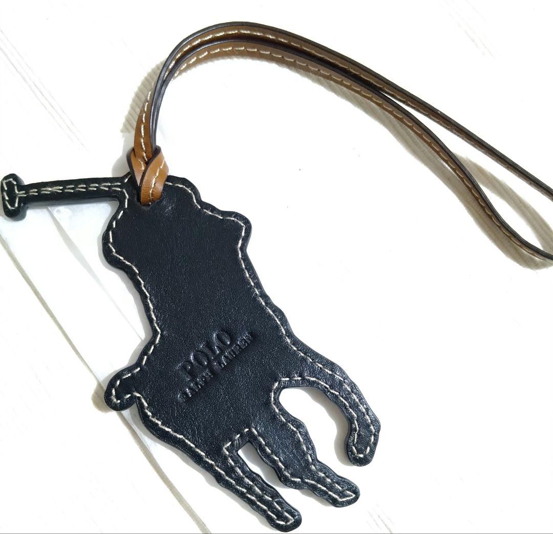 未使用　POLO RALPHLAUREN ビッグポニー レザーチャーム×2