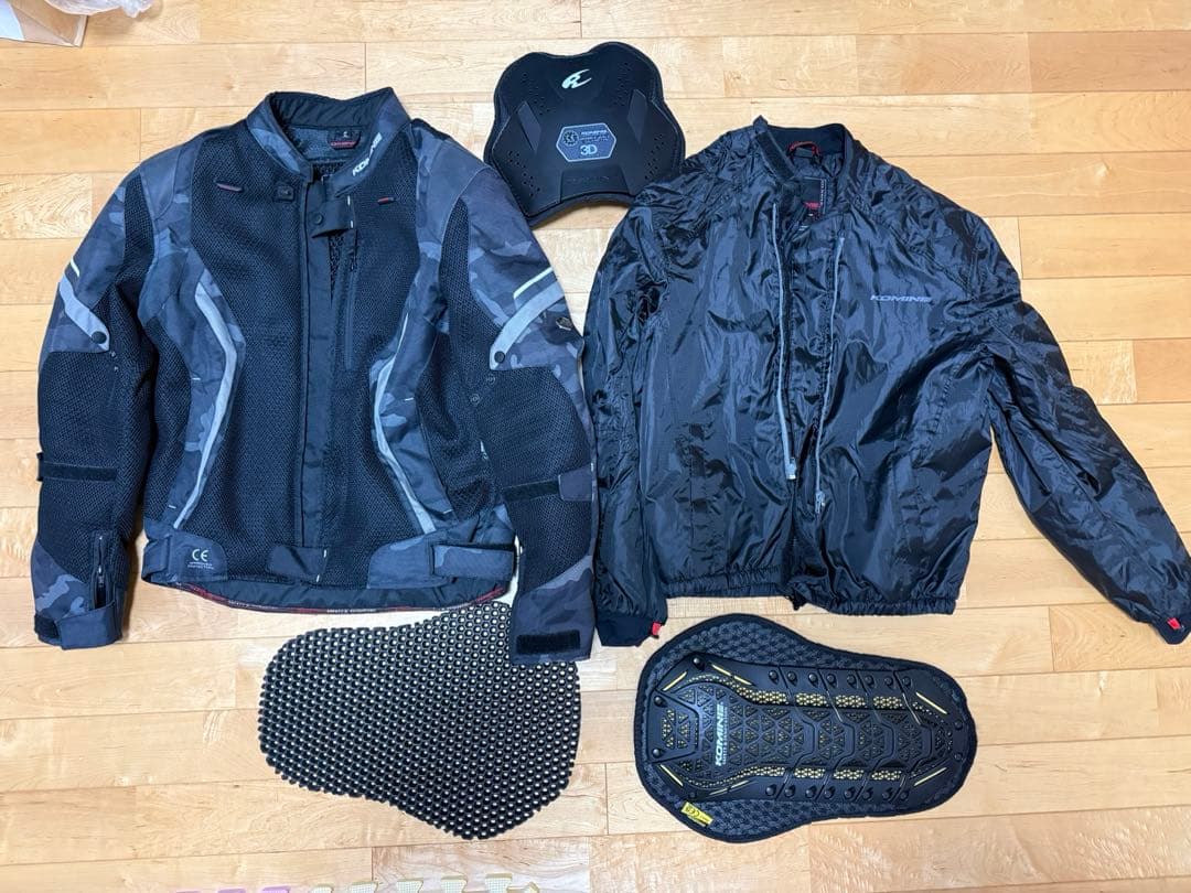 コミネ　リフレクトメッシュジャケット&ウォームジャケット&CE2プロテクター