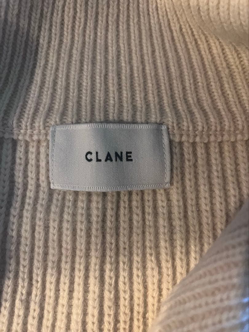 CLANE ZIP COLLAR KNIT VEST ジップカラーニットベスト