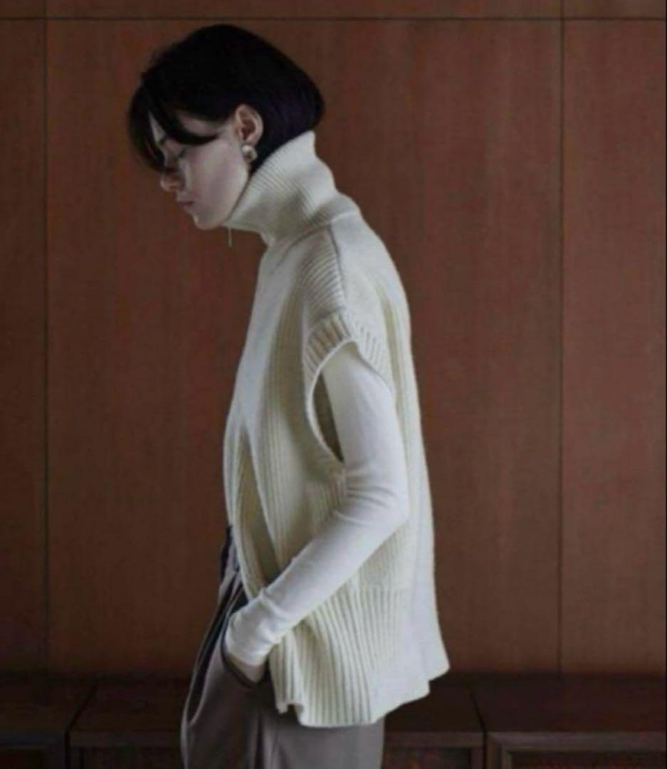 CLANE ZIP COLLAR KNIT VEST ジップカラーニットベスト