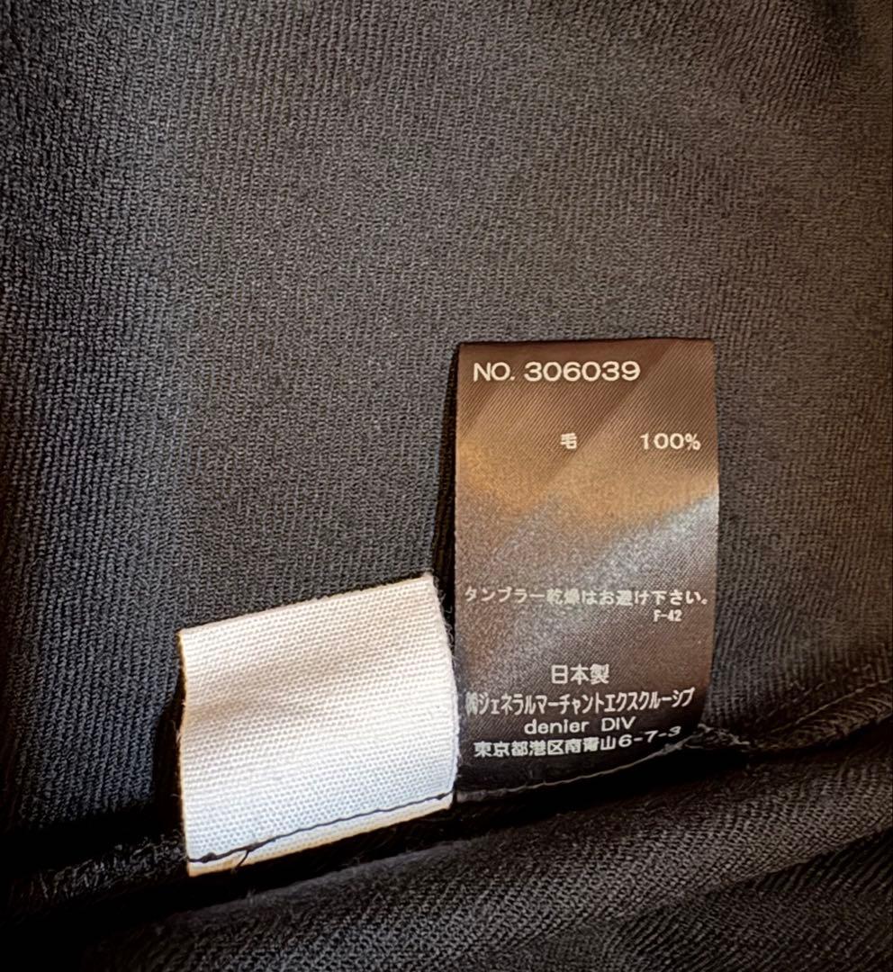 denier ウールロングワンピース　ブラック