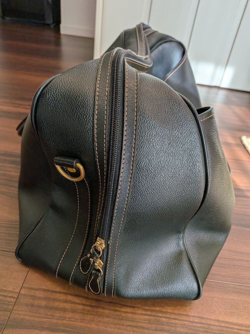 BURBERRY ノバチェック チェック柄 レザー ボストンバッグ 旅行バッグ