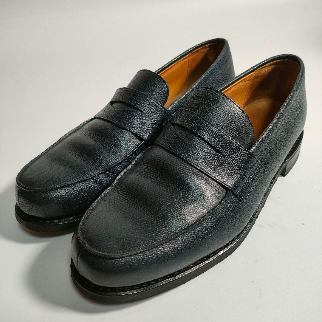 Paraboot アドニス ADONIS シボ革 箱付 ネイビー 8