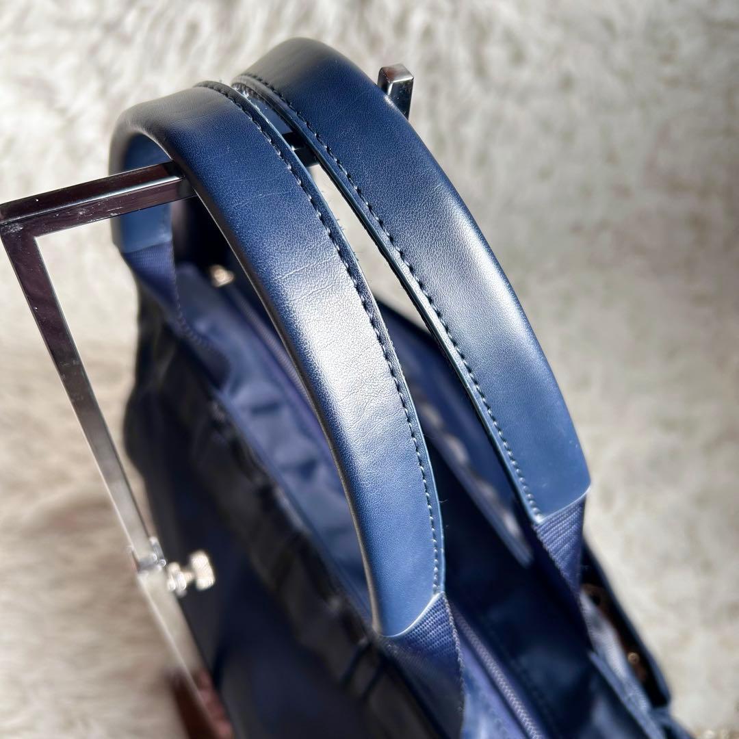 未使用　トッカ　完売品 DUAL RIBBON NYLON TOTEトートL 紺