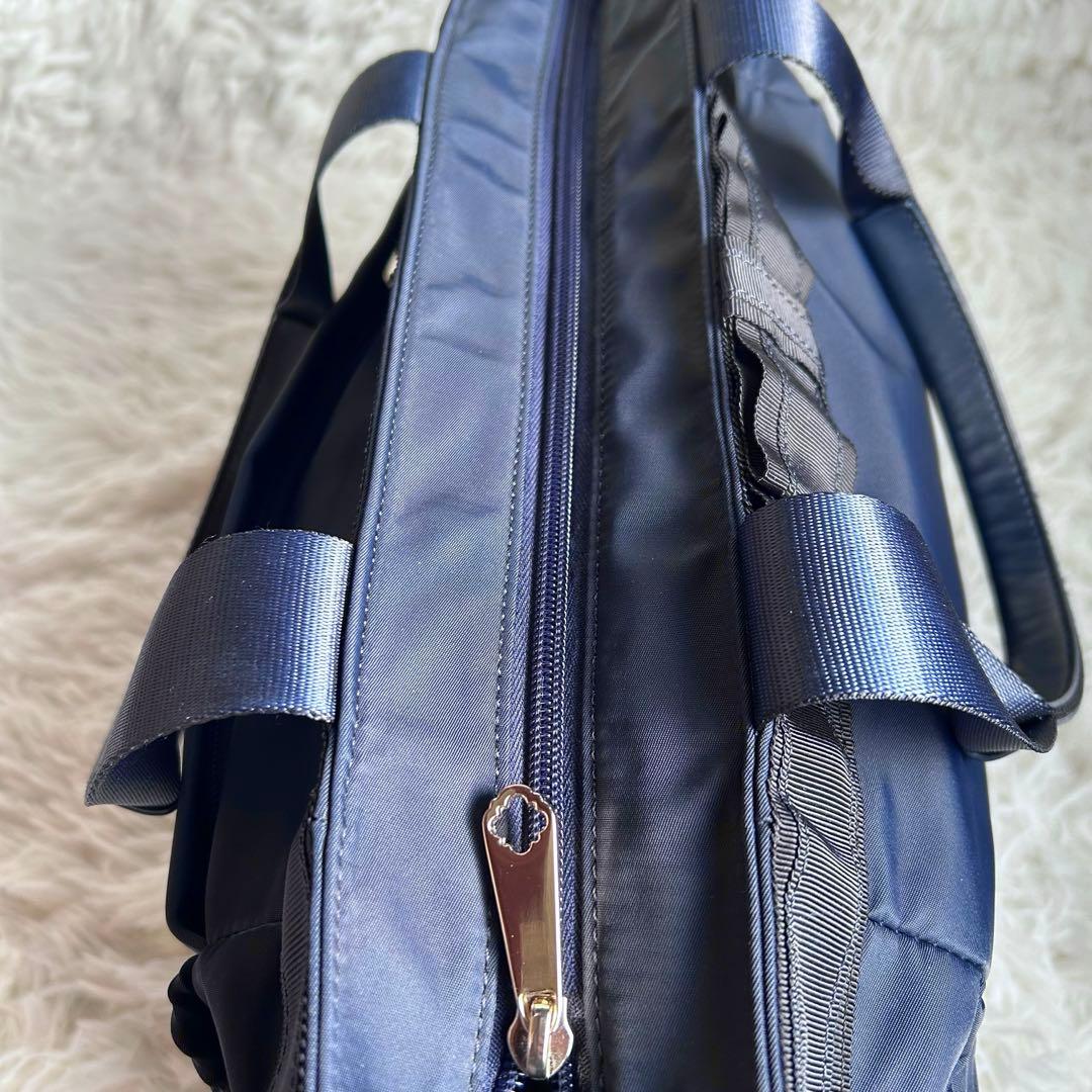 未使用　トッカ　完売品 DUAL RIBBON NYLON TOTEトートL 紺
