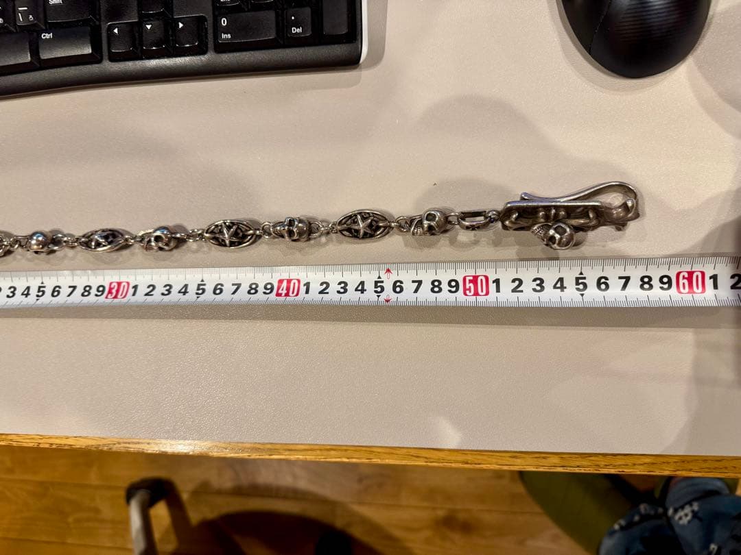 A&Gウォレットチェーン　スカルデザイン ウォレットチェーン