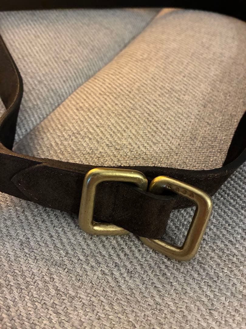 KAJA カジャ リバーシブル スエード スクエア リング ベルト