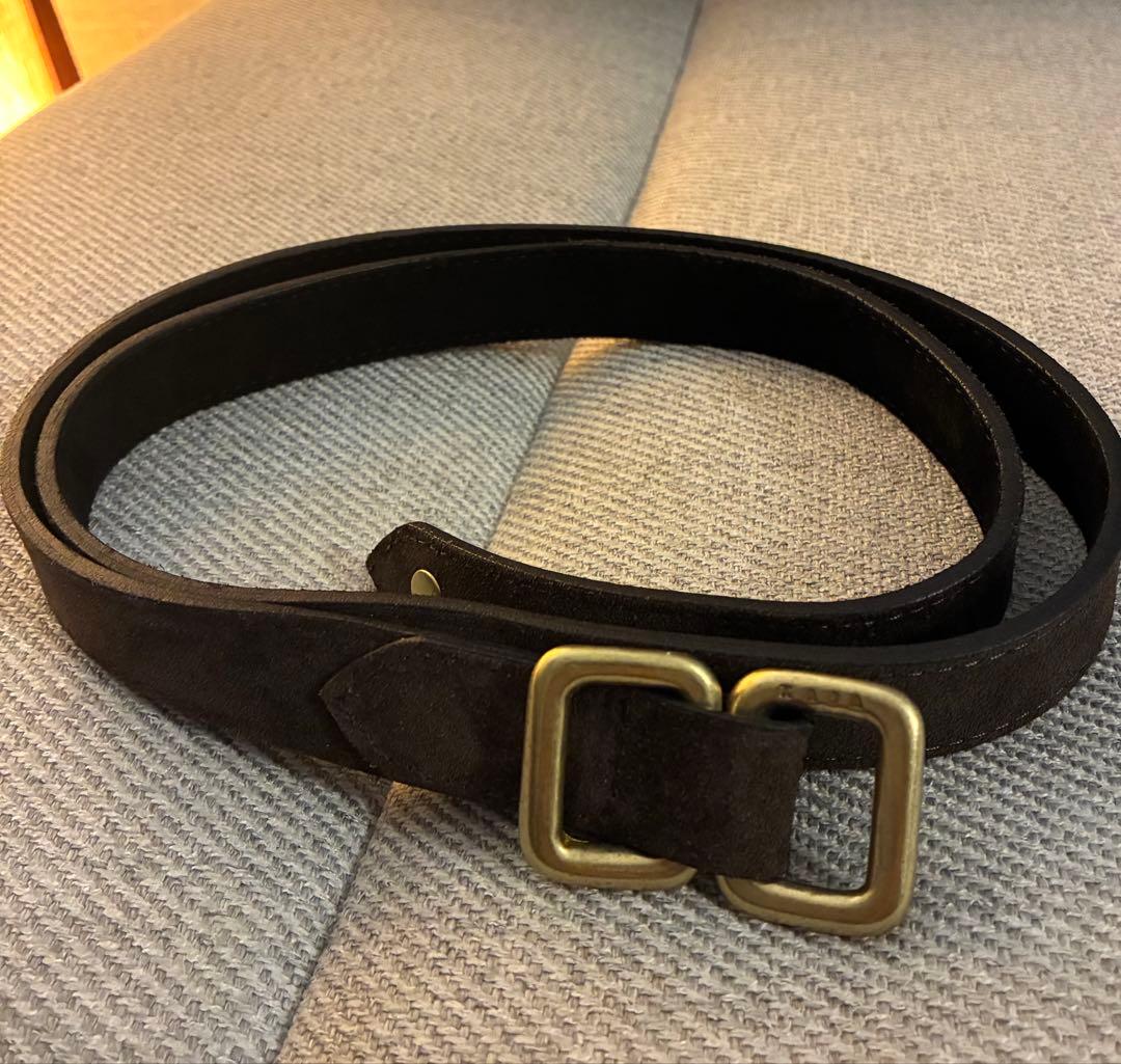 KAJA カジャ リバーシブル スエード スクエア リング ベルト