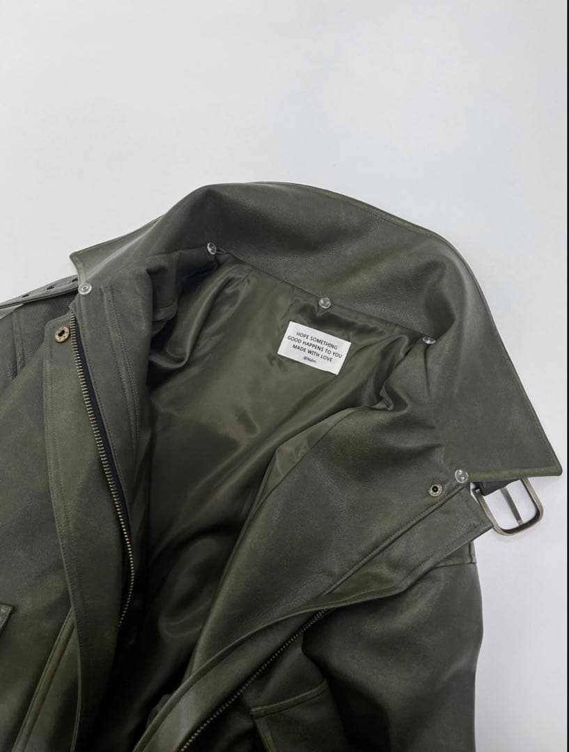 ジャケット・アウター Nalm. vintage leather jacket / khaki