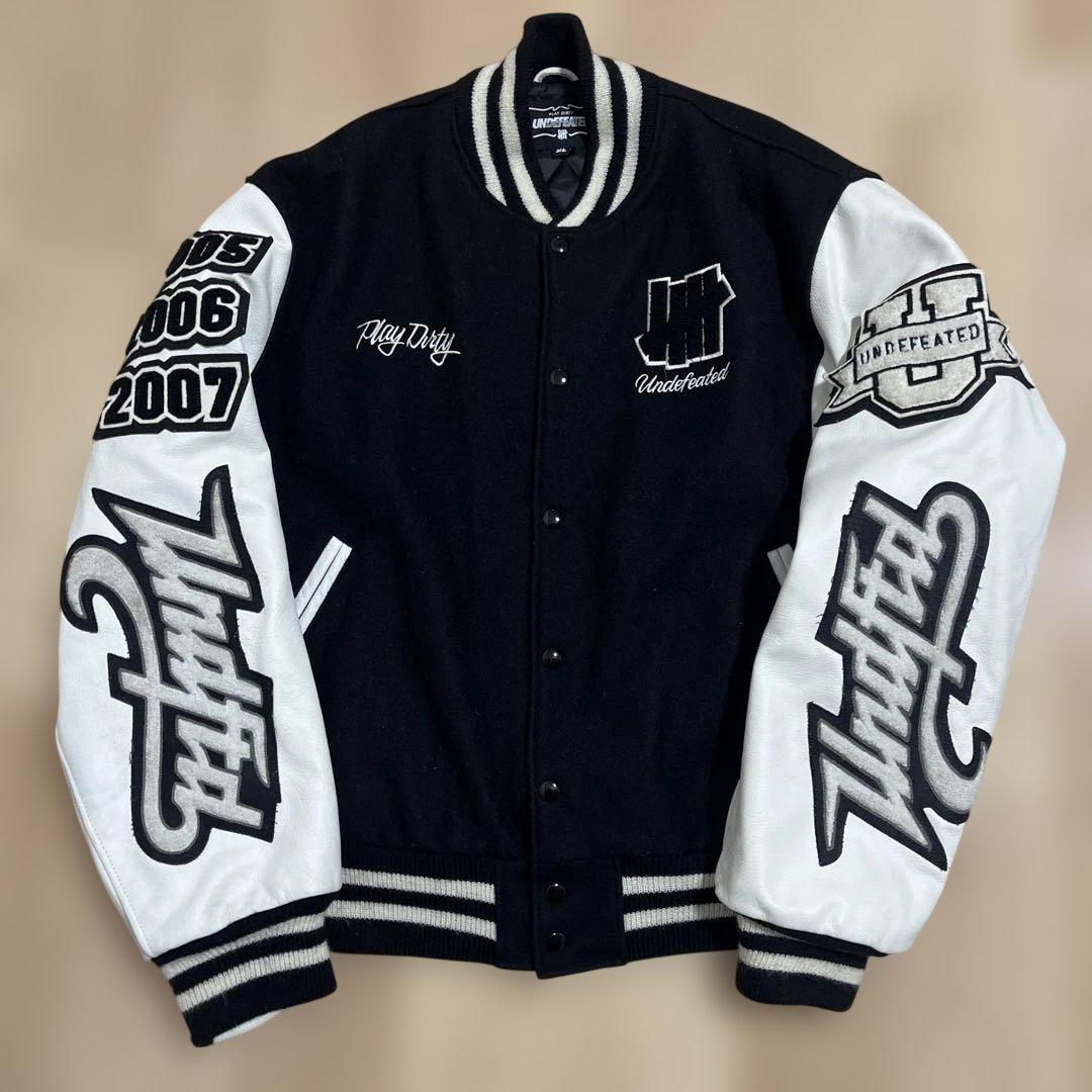UNDEFEATED スタジャン XL フルデコ　袖レザー