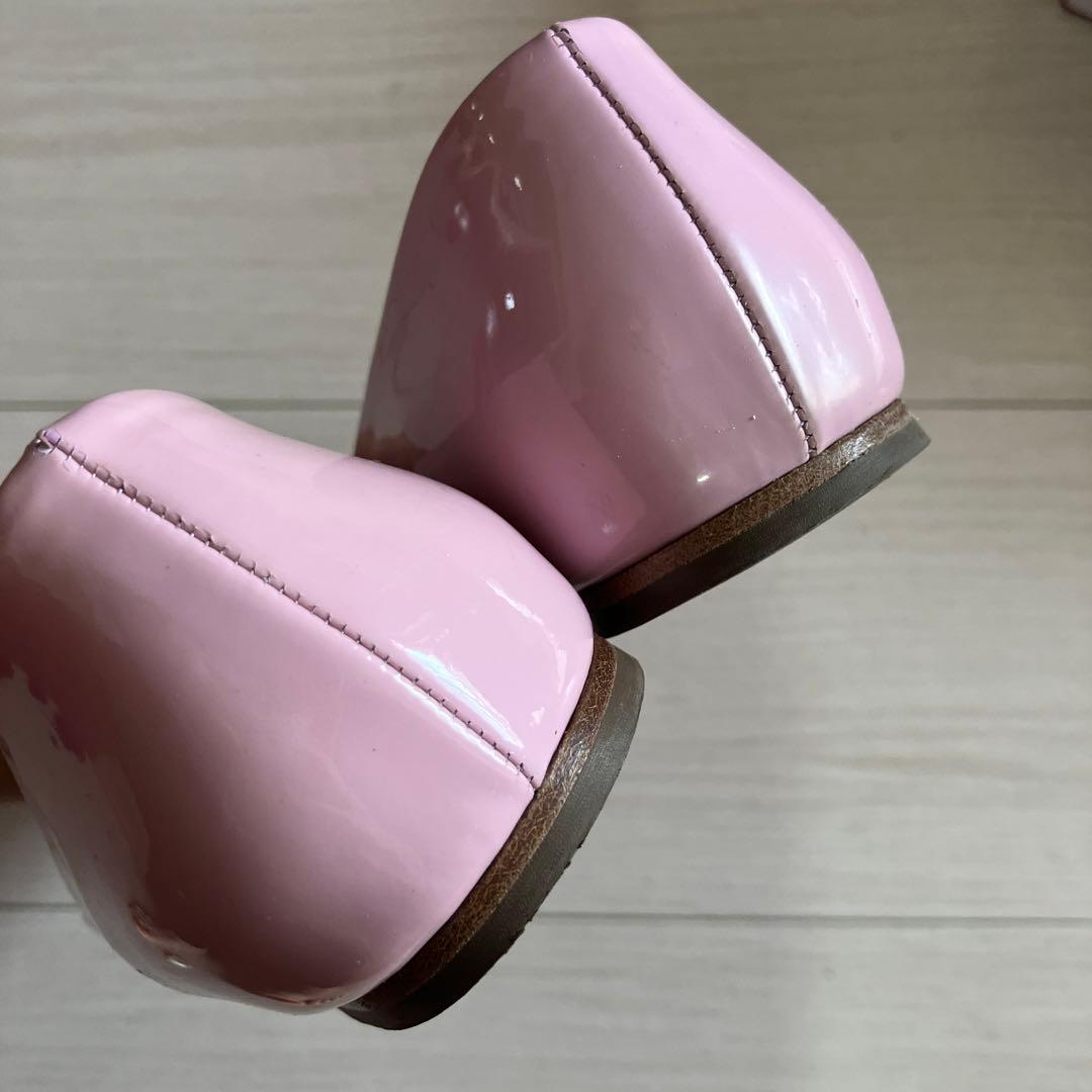 美品2度着　フェラガモ　ピンクバレーシューズ　6 (23.0cm〜23.5cm)