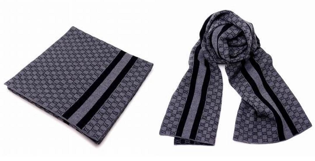 【新品】グッチ　メンズマフラー