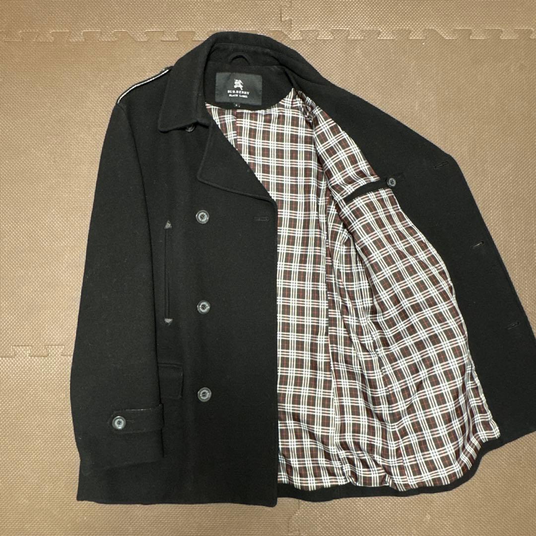 Burberry ブラックレーベルピーコート 黒