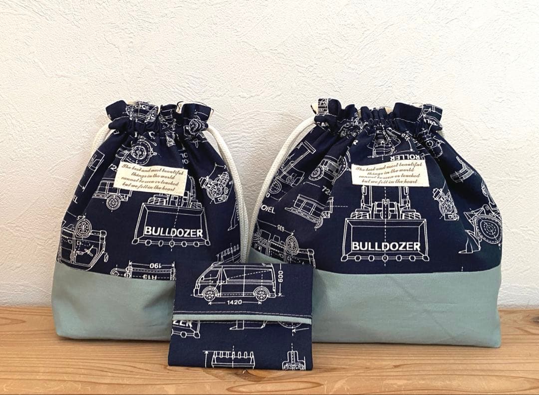 リクエスト品　ハンドメイド　入園入学準備　8点セット　デザインスケッチ