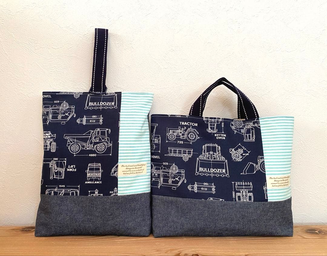 リクエスト品　ハンドメイド　入園入学準備　8点セット　デザインスケッチ