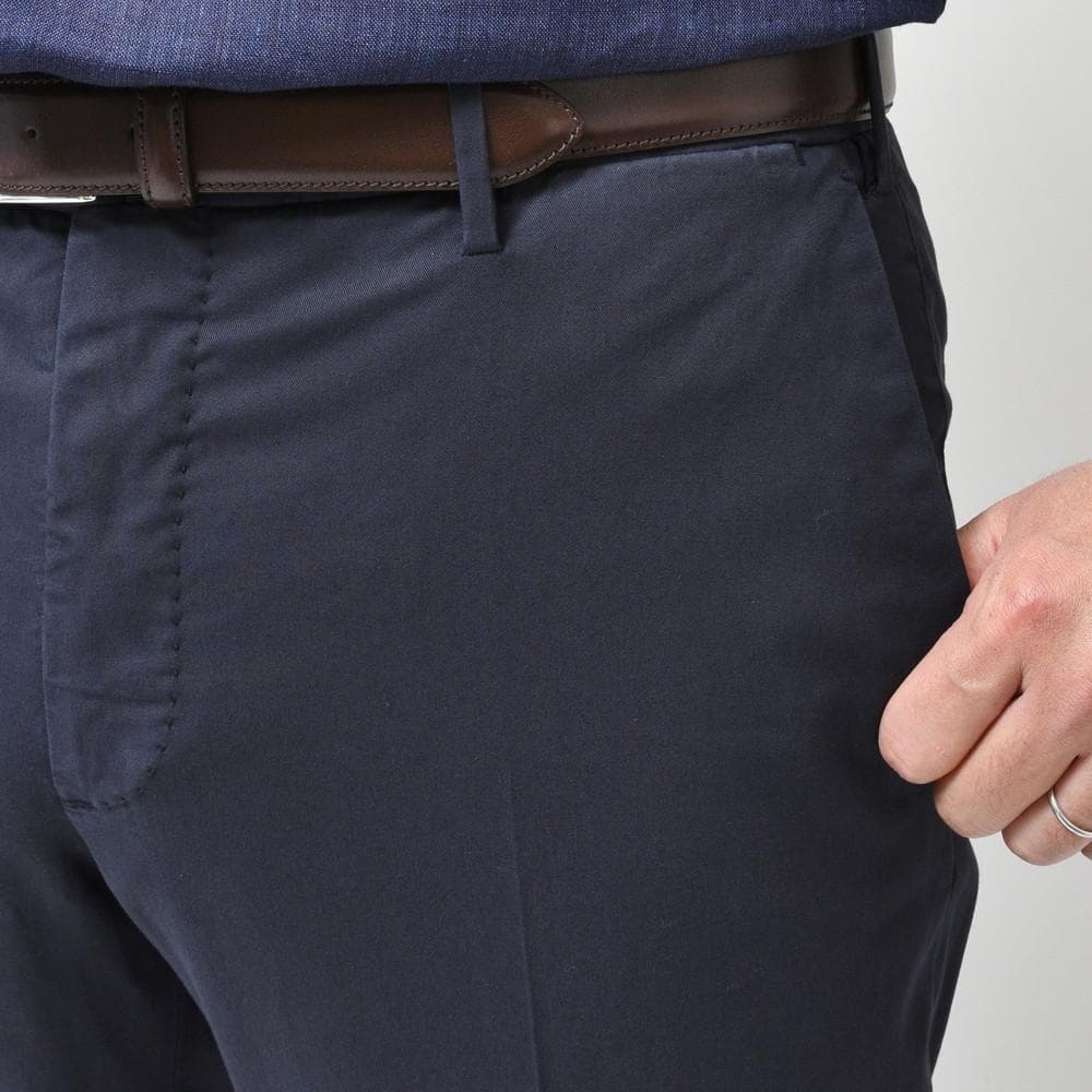 定価5.2万 インコテックス ガーメントダイストレッチコットンテーパードパンツ