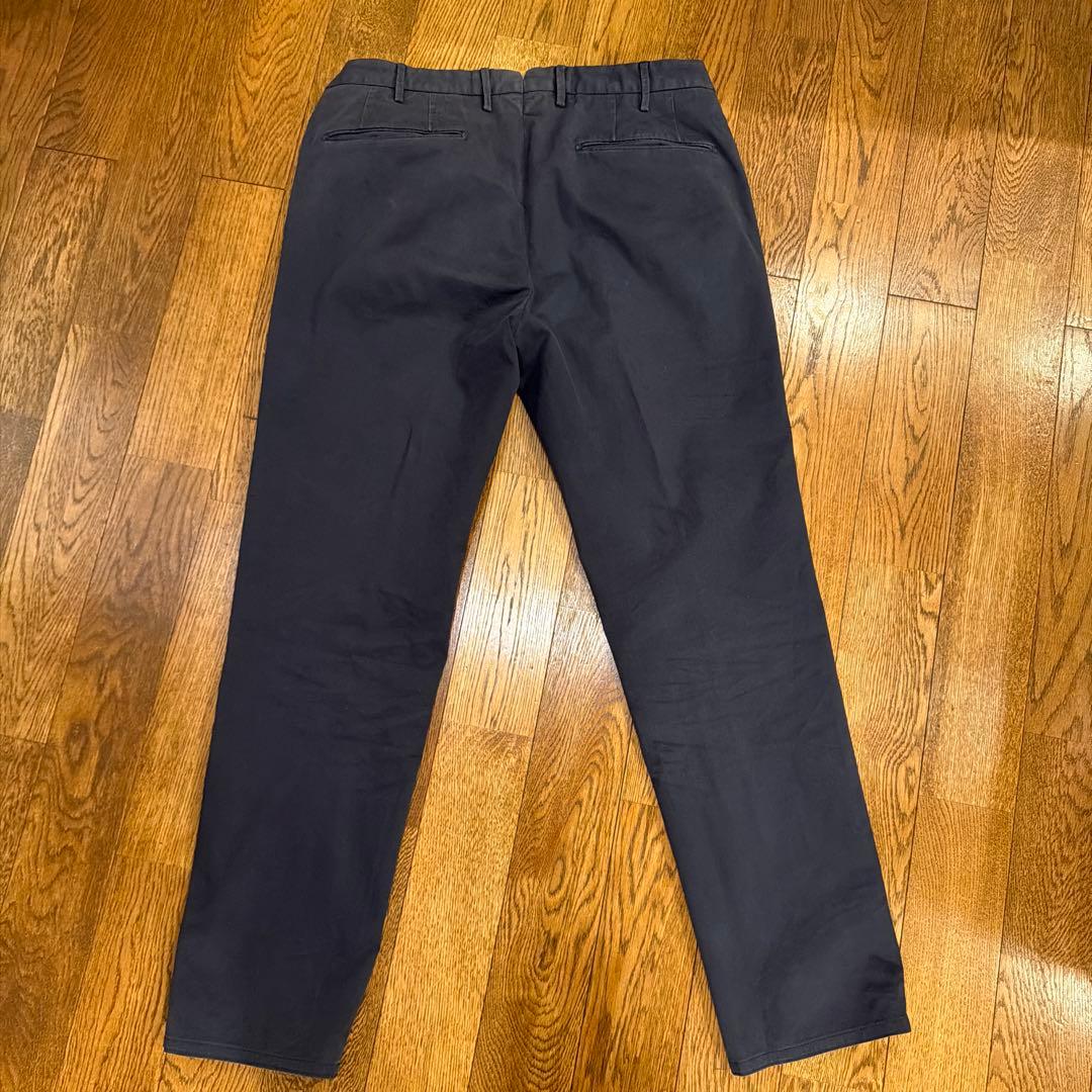 定価5.2万 インコテックス ガーメントダイストレッチコットンテーパードパンツ