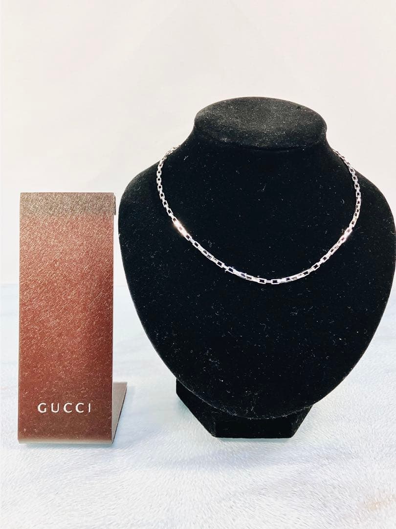 【美品】GUCCI ベネチアチェーン ネックレス 男女兼用　SV925