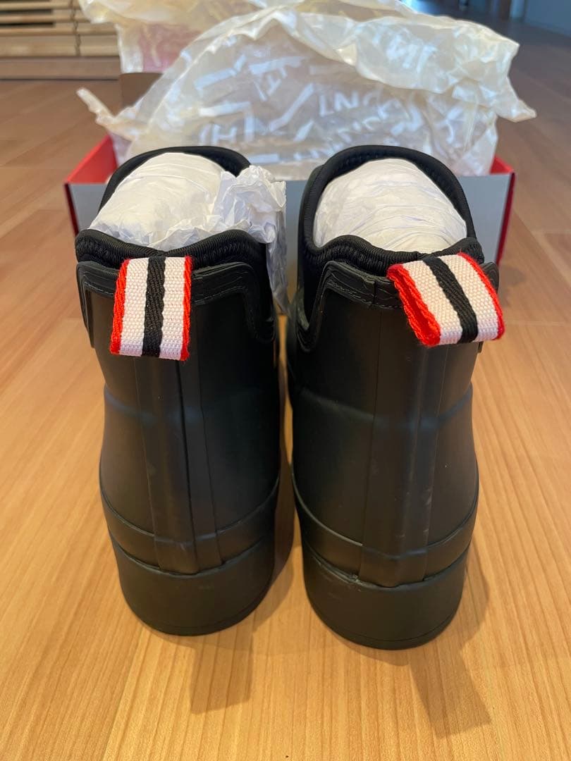 【新品未使用】【HUNTER】メンズ27cm レインブーツ　モスグリーン