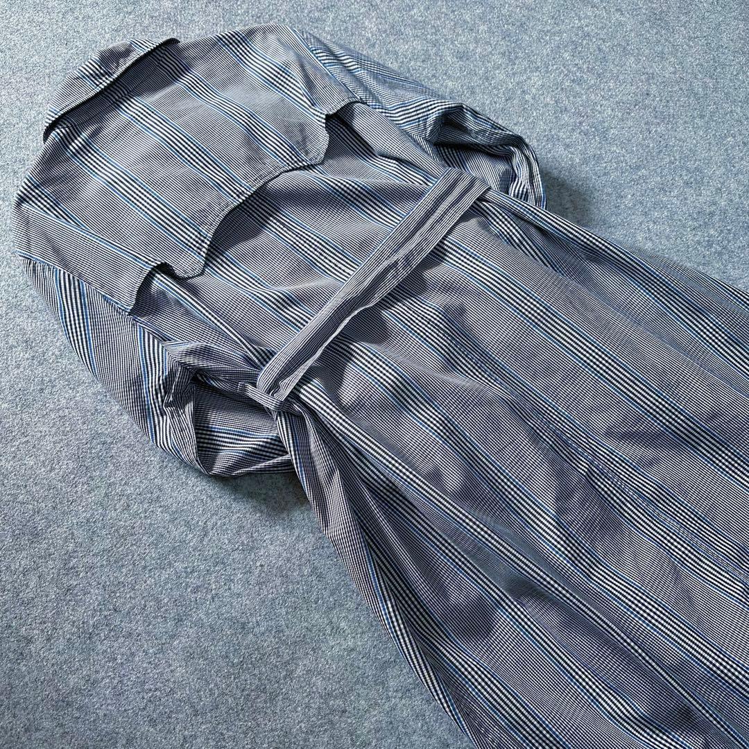 45R【格子柄×希少カラー／ハート刺繍】セミロング•トレンチコート（ベルテッド）