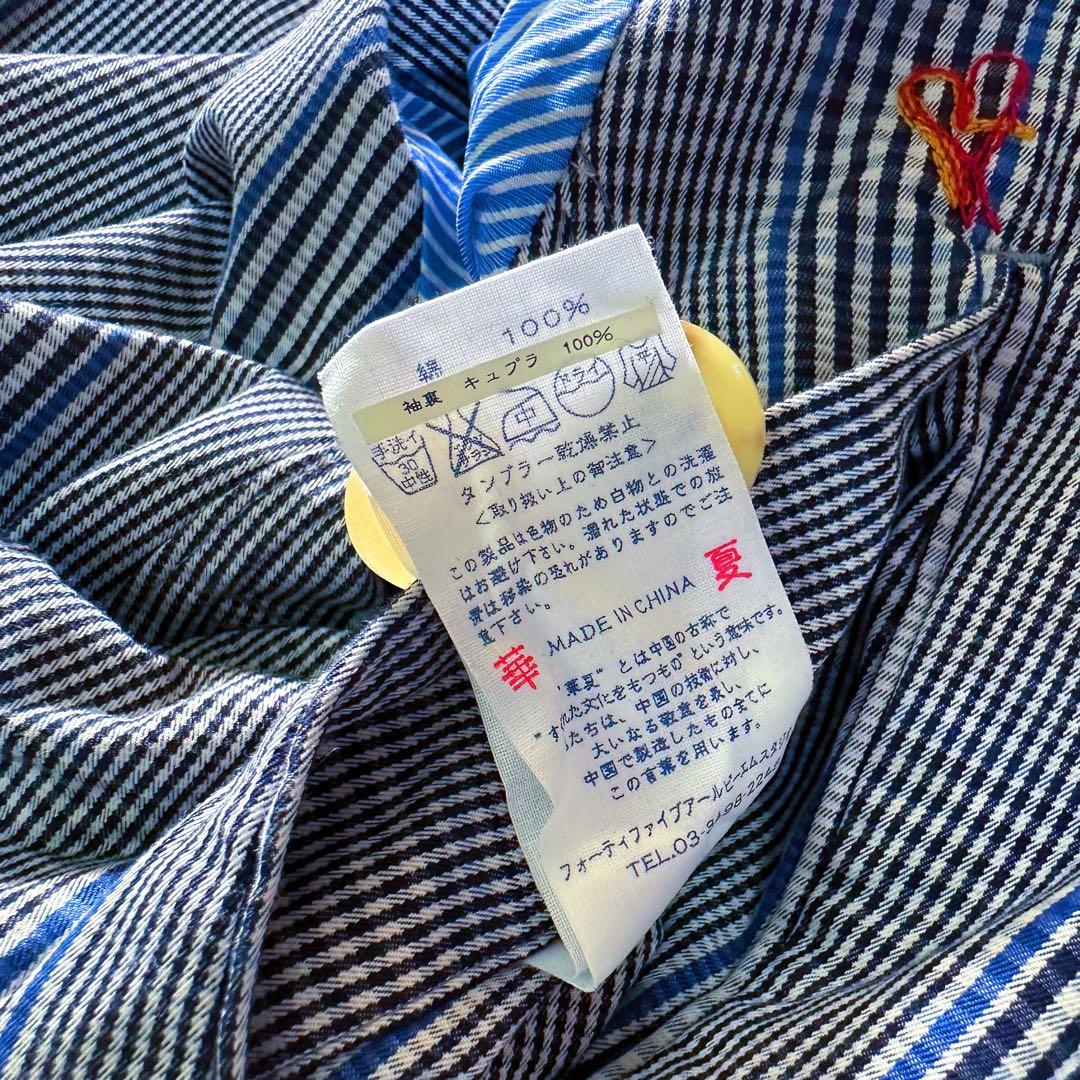 45R【格子柄×希少カラー／ハート刺繍】セミロング•トレンチコート（ベルテッド）